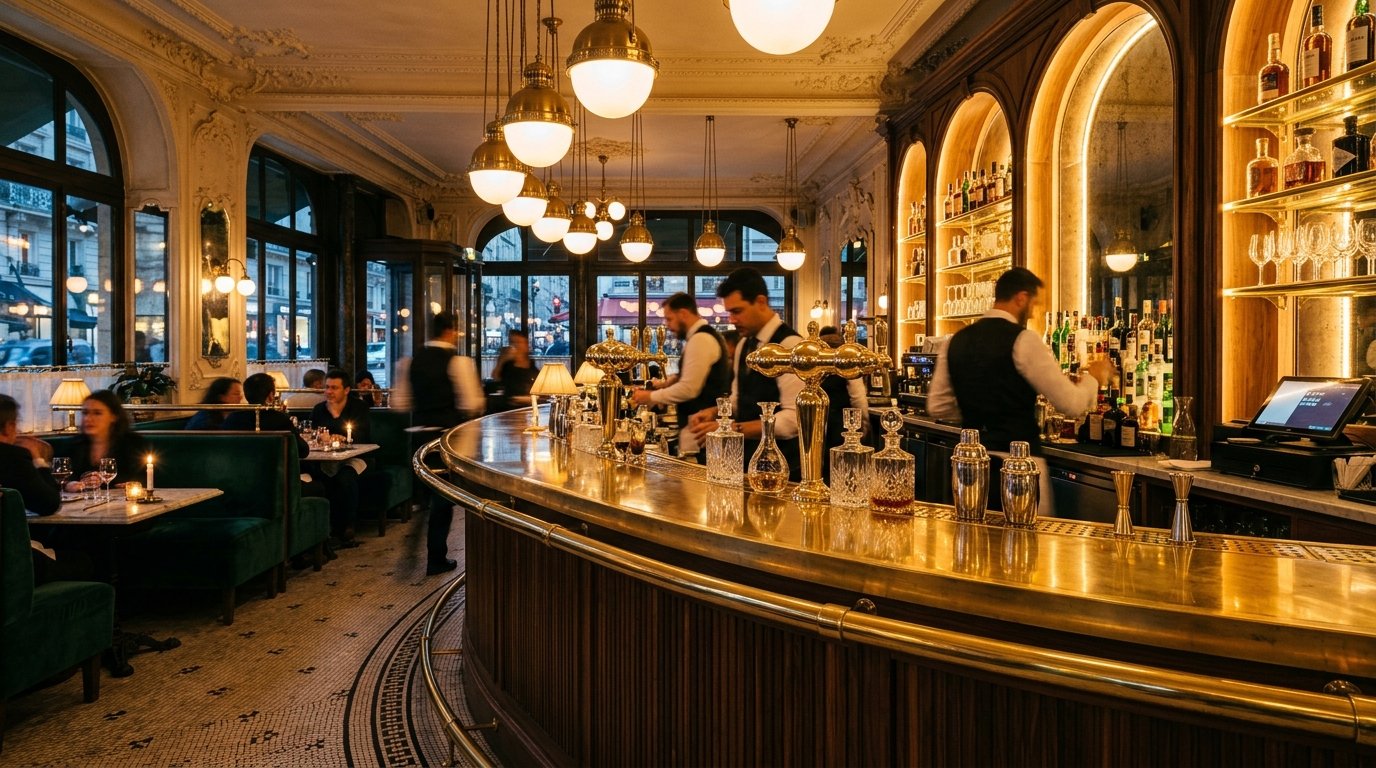 Bistro Brass Bar - Wall Hooks & Coat Hangers