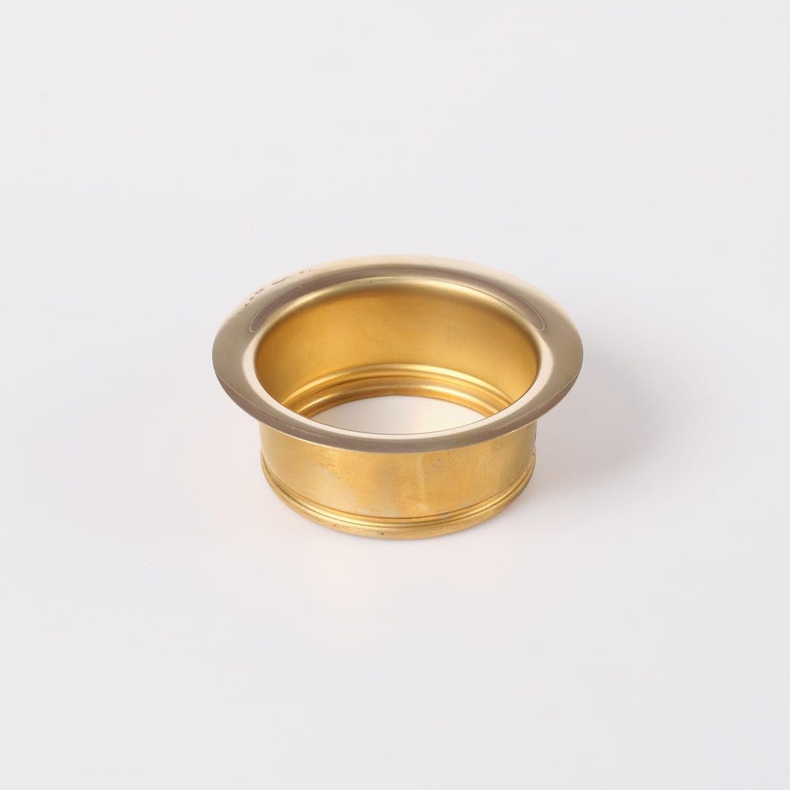 Solid Brass Garbage Disposal Flange & Strainer Stopper - Detail Close-up