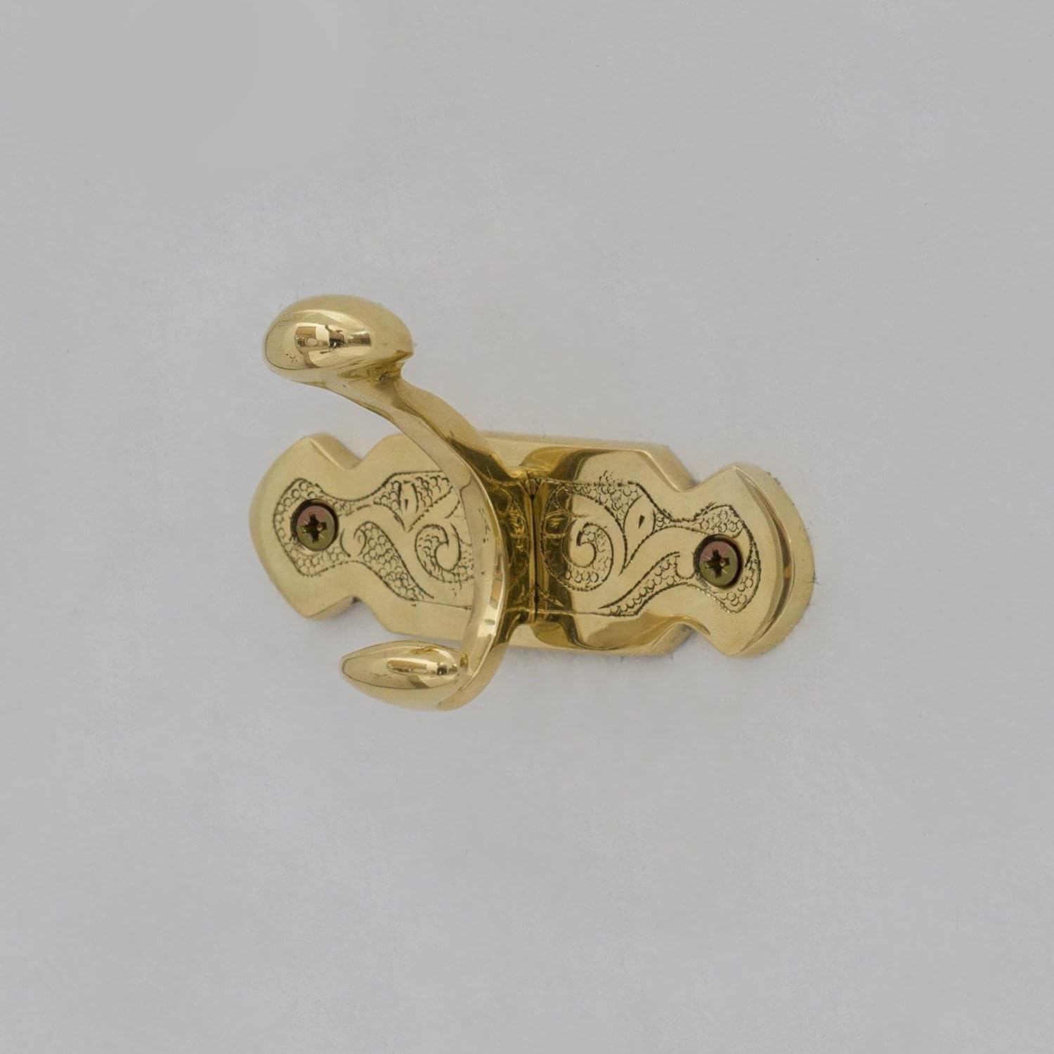 Vintage brass coat hooks solid brass slotted screws - Installation & Threads