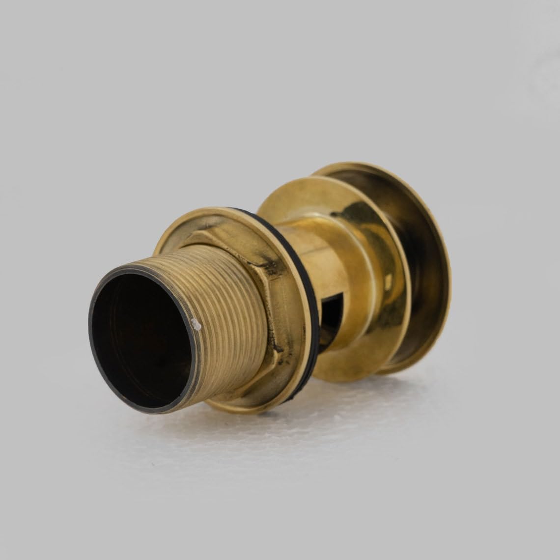 Solid Brass Bathroom Vessel Sink Pop-Up Drain (w/ Overflow) - Dimension Diagram