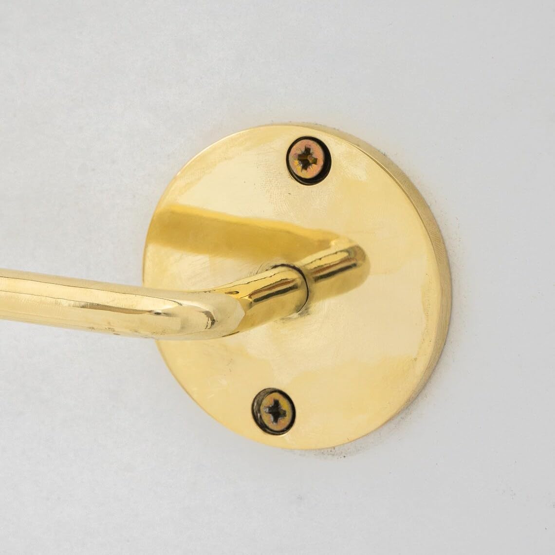 Solid Brass Architectural Toilet Paper Holder - Detail Close-up